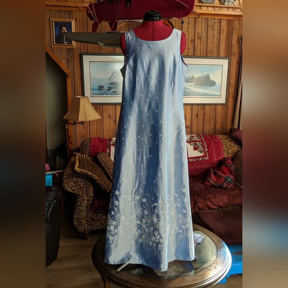 Un Deux Trois Blue Maxi Dress